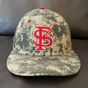 Vintage 2012 FSU “digital camo” fitted hat - NWT